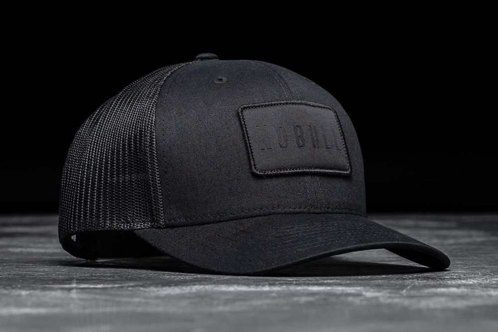 NOBULL Curved-Brim Trucker Şapka - Siyah - Turkiye (DCN-358261)